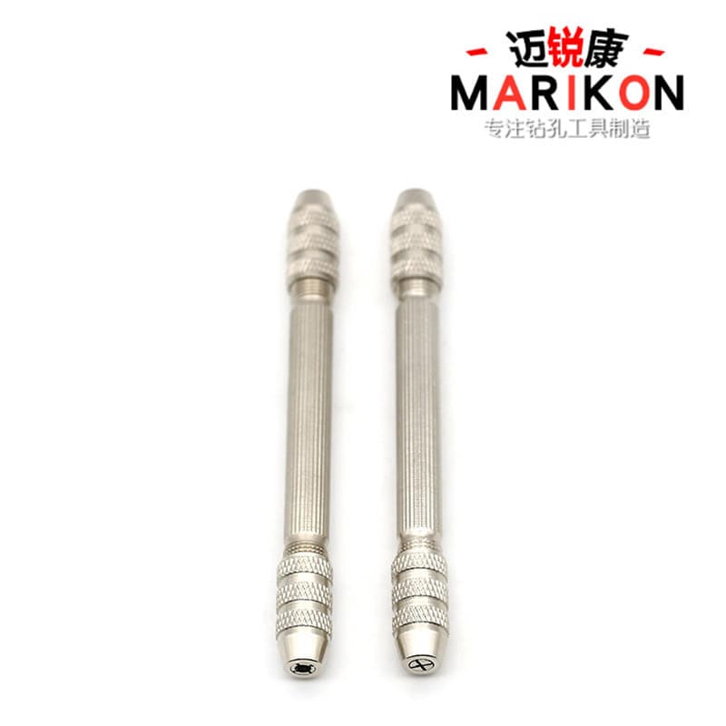 Hand Drill Factory Direct Mini Double-Ended Hand Twist Winding Machine Knurled Brass Chuck Type Copper Wire Twisting Double-Ended Pliers