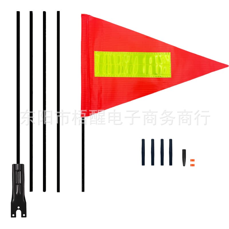 Amazon US Kids Bike Rear Flagpole Solid Fiberglass Pole Flag Fleet Advertising Safety Bike Flag