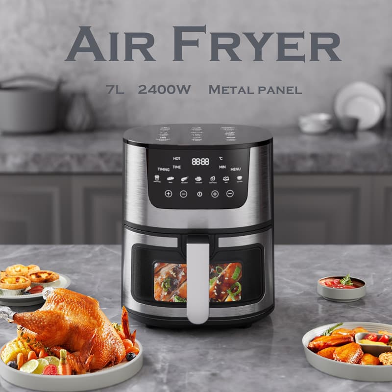 Cross-border Roast Chicken Potato Chips Visual Amazon Air Fryer Multi-function Fully Automatic No-turn Oil-free Electric Fryer