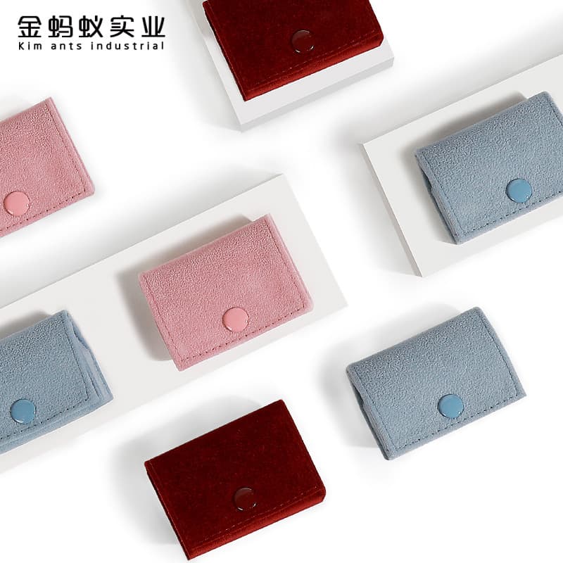 Portable Mini Ring Box Jewelry Storage Bag Travel Jewelry Ring Earrings Earrings Box Jewelry Storage Box Wholesale