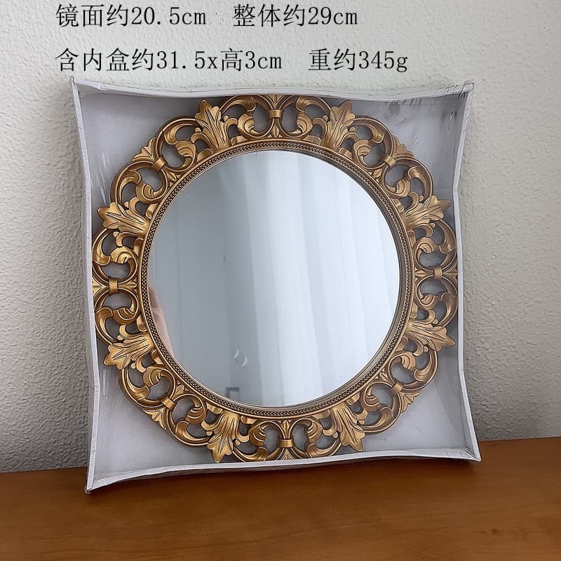 Vintage Mirror Jewelry Organizer Vanity Wedding Tray, Internet Celebrity Photo Prop Dessert Plate, Mirror Tray