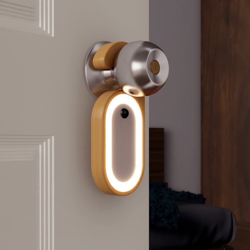 Cross-border Smart Home Good Stick Message Induction Light Creative Wooden Wireless Portable Night Light Lighting Desk Lamp