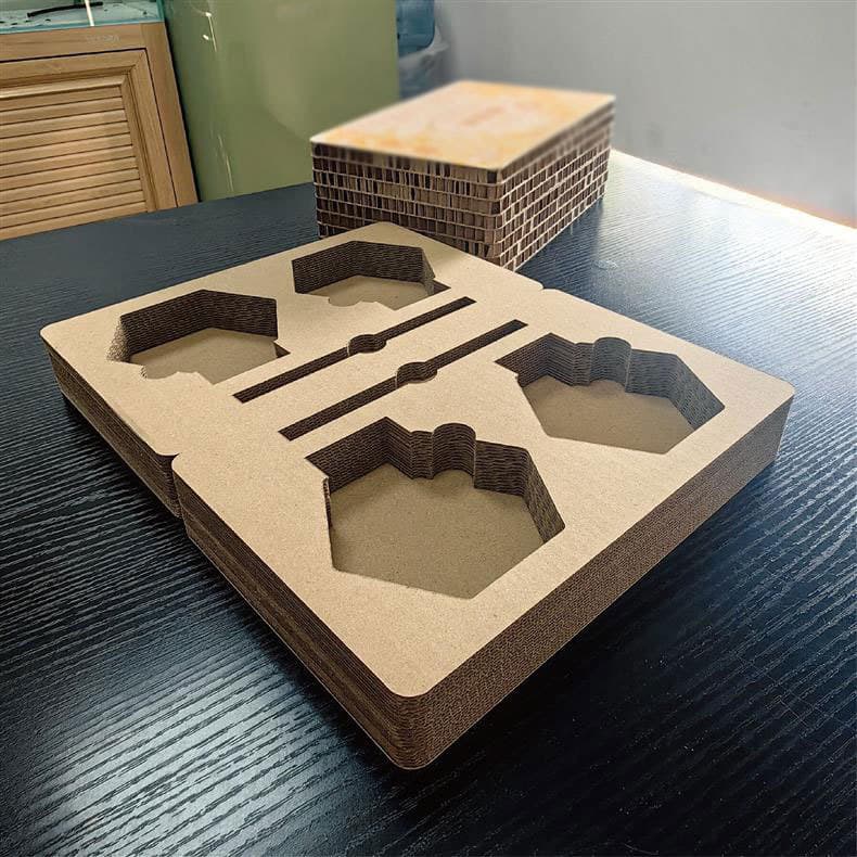 Special-shaped polygonal honeycomb paperboard die-cutting factory processing custom-made thickened corrugated paper honeycomb paper die-cut beer board