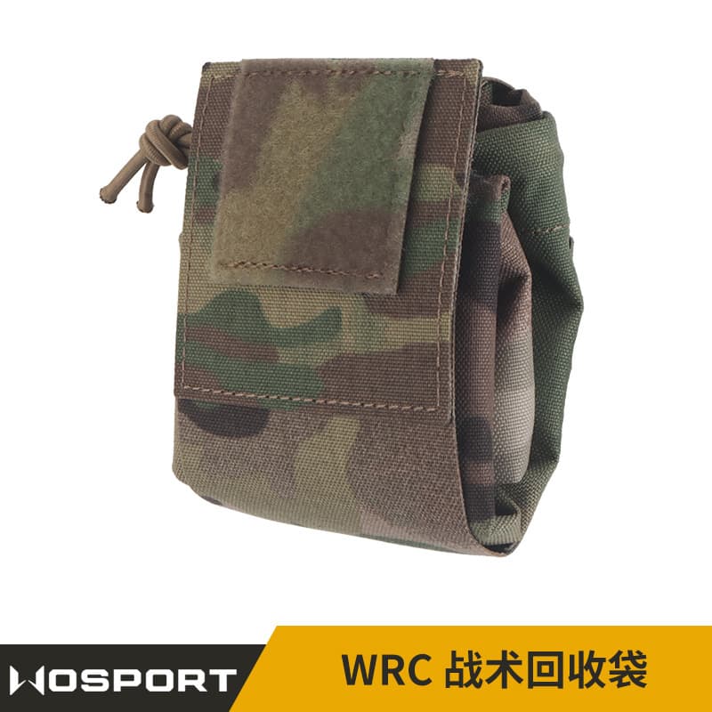 WOSPORT WRC Tactical Camo Dump Pouch MOLLE System Hook-and-Loop Dual Mode Portable Carry