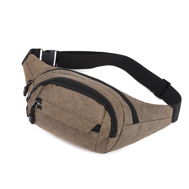 2026 New Multi-Layer Waist Bag Trendy Men's Outdoor Sports Sling Bag Durable Waterproof Work Cashier Business Bag