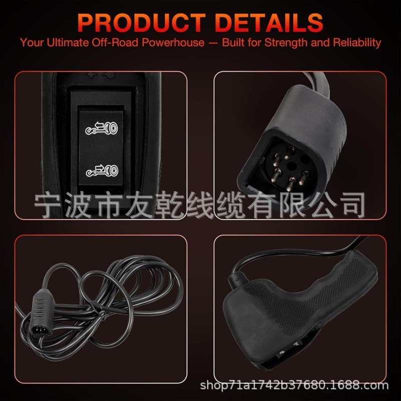 83665 Winch Remote Controller Handheld Compatible with Warn M8000/ M1000/ M12000 Ford D
