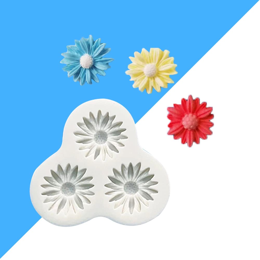 Foil Sugar Zou Ju Silicone Mold Chrysanthemum Silicone Cake Mold Cake Decorative Baking Tools DIY Drop Glue Mold