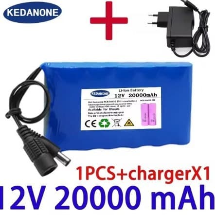 18650 lithium battery 3S2P 12V 20000mah rechargeable battery lithium battery pack with BMS+ charging
