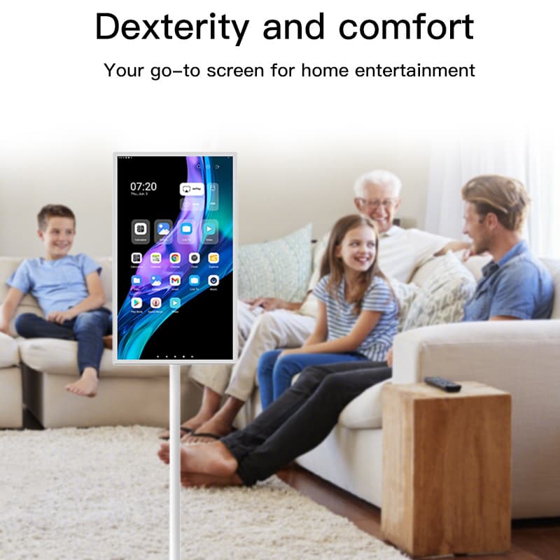 24-inch Smart Live Streaming Machine for Home and Office, Mobile Intelligent Large Touch Screen, High Configuration, Rotating and Lifting Freely
