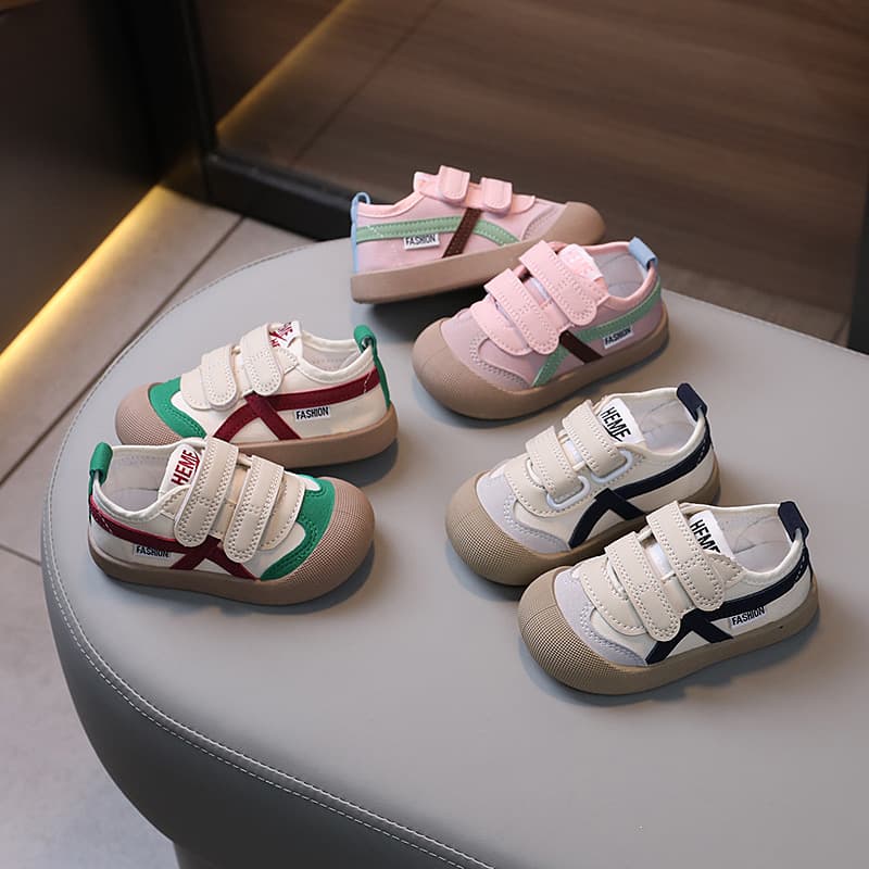 Cross-border Drop-shipping Hot-selling Canvas Shoes 25 Spring/Autumn Unisex Kids Fabric Shoes Soft Sole Kindergarten Indoor Baby Children's Shoes