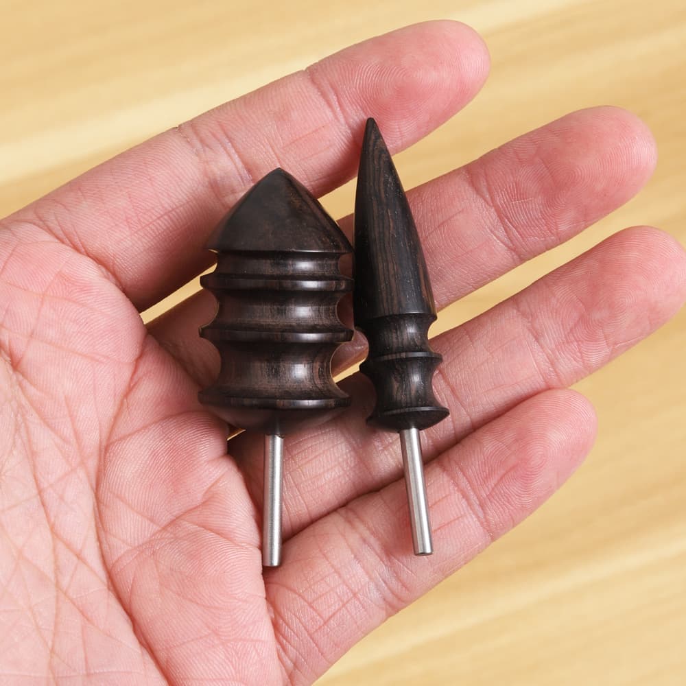 Sandalwood Burnishing Head Leather Burnishing for Electric Burnisher DIY Leather Edge Finishing Tool