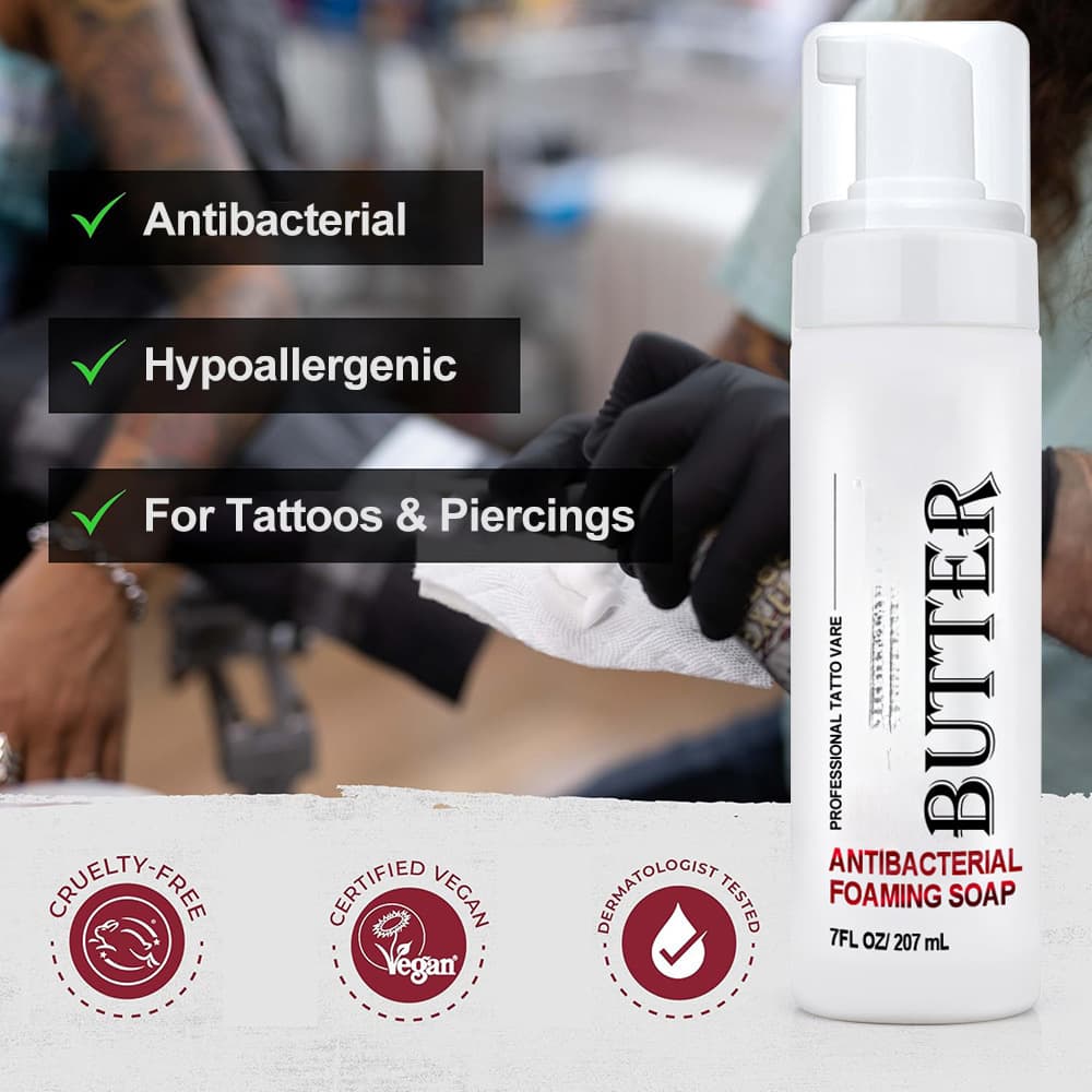 Cross-border best-selling tattoo treatment mousse, moisturizes and cleanses skin. Small batch orders include free design services.