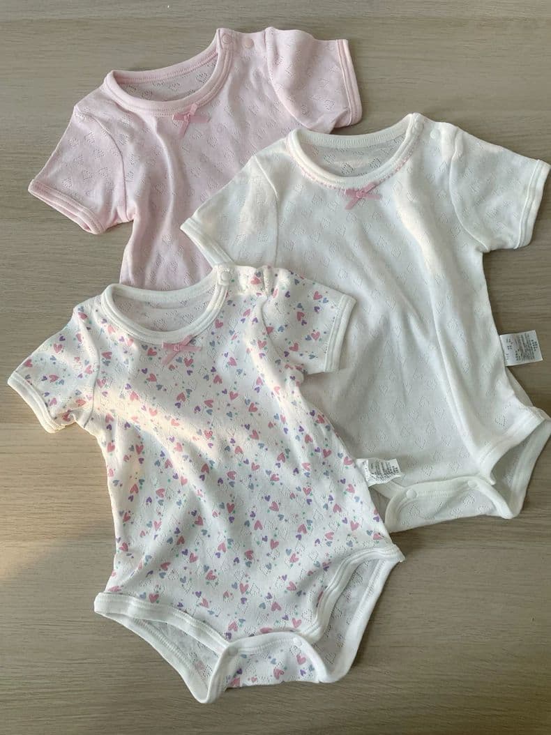 Love mesh! New style baby girl's fart cover summer short-sleeved baby jumpsuit breathable cotton