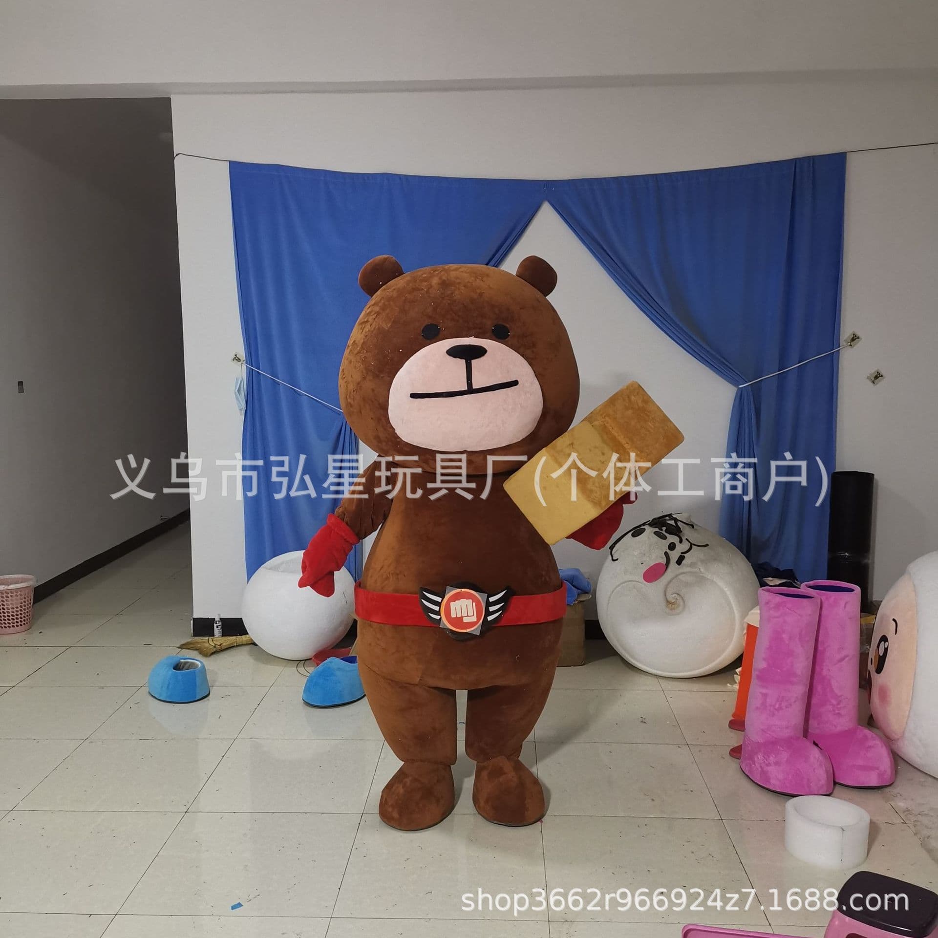 Doll clothing customization, people wearing doll clothing, custom mascot performance clothing, customization of corporate mascots based on pictures