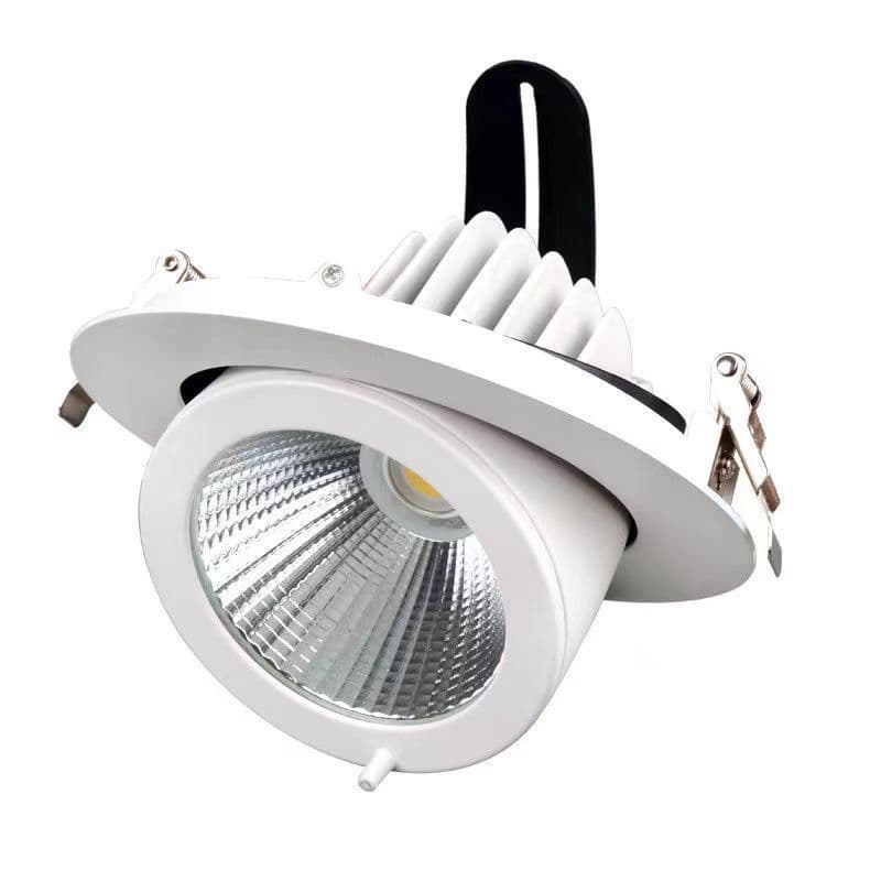 LED Flexible Track Light, Recessed Extendable 360-Degree Rotatable Adjustable Angle Ceiling Light for Clothing Store Background Spotlights