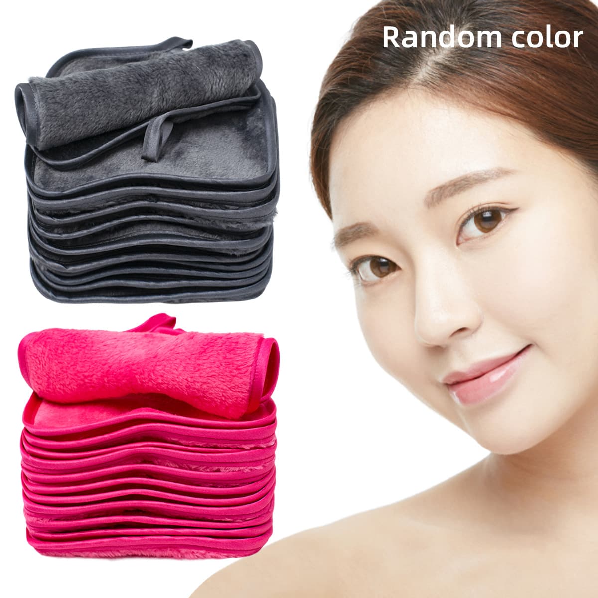 Makeup Remover Cloths. Reusable Makeup Remover Cloths, Soft Microfiber Makeup Remover Cloth Set, Multiple Colors and Sizes