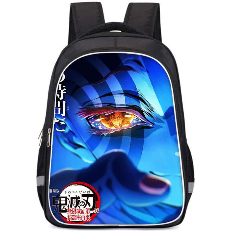 Demon Slayer: Demon Slayer Mugen Castle Backpack Demon Slayer Student School Bag Large Capacity College Style Backpack