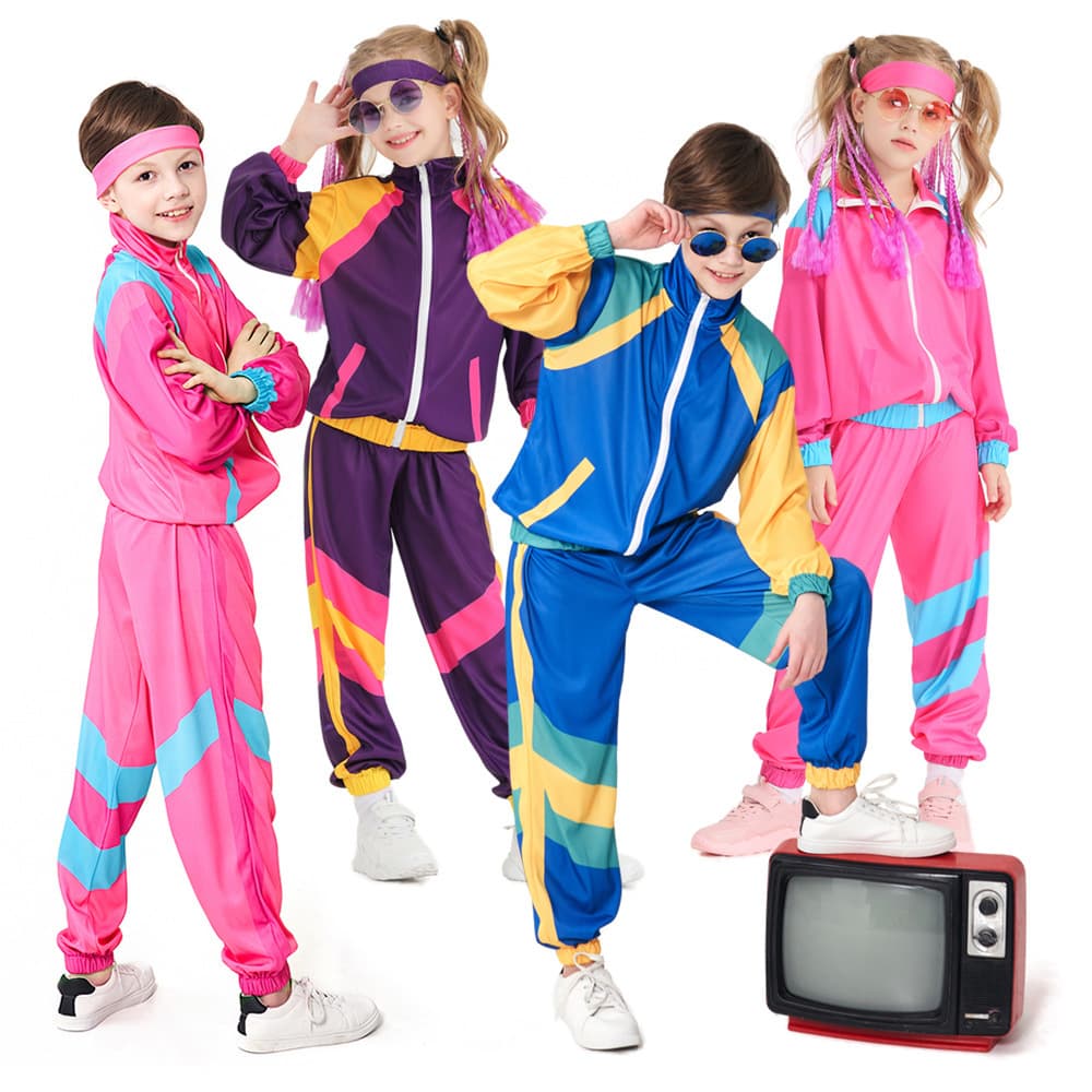 Disco Costume for Amazon Men, Women & Kids Performance Wear Dance Sport Hip-Hop Outfit Three Colors Cross-Border Supply