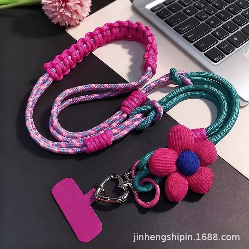 Mobile phone lanyard long cross-body carryable multi-functional portable chain for men and women outdoor mountain climbing thick hanging neck shell strong