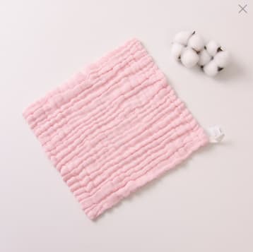 Six-Layer Gauze Square Towel Bib Cotton Baby Towel Newborn Spit-Up Cloth Baby Washcloth Cross-Border