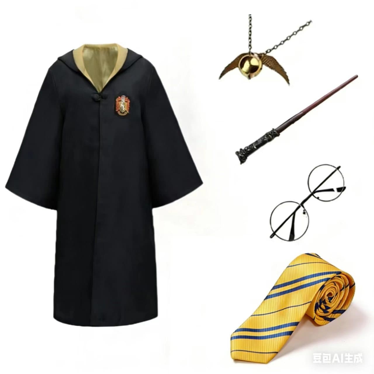 Harry Potter Academy Magic Robe Cos Costume Full Set Gryffindor Universal Studios Cloak Cloak Child Wizard
