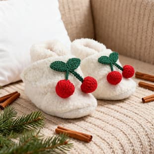 New Winter Cherry Warm Baby Boots Cotton Shoes Baby Shoes Warm Shoes Cotton Boots