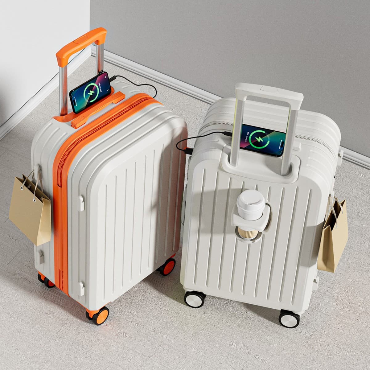 New Suitcase, High-Appearance Pull Rod Box for Women, Sturdy and Durable Password Box, Men and Women Students Travel Luggage Bag