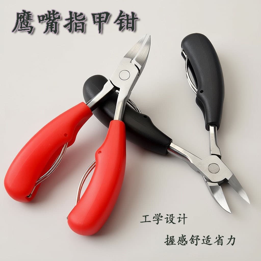 Stainless steel high-compact olecranon pliers, nail groove pliers, nail scissors, manicure pliers, home manicure tools, nail picker, nail clipper