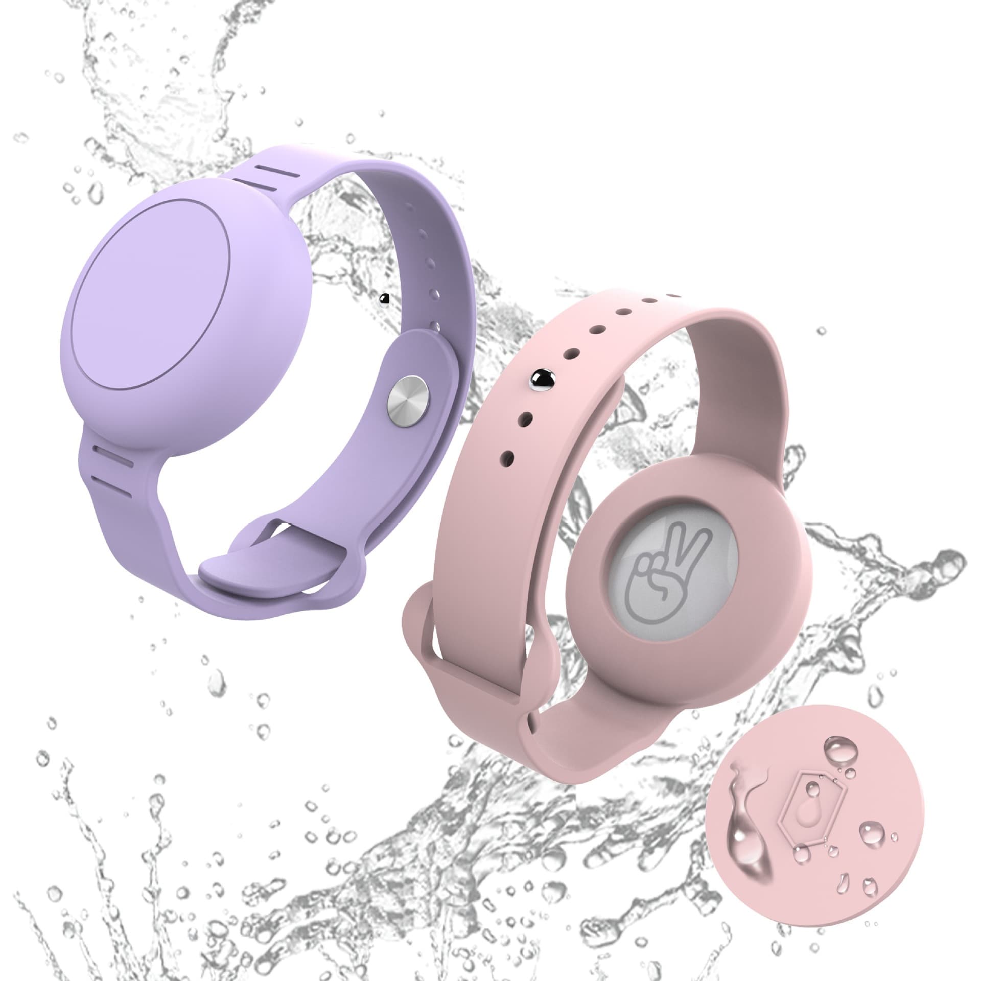Compatible with Apple AirTag2 Protective Case Silicone Watch Strap Kids Wristband Anti-Loss Tracking Protective Cover