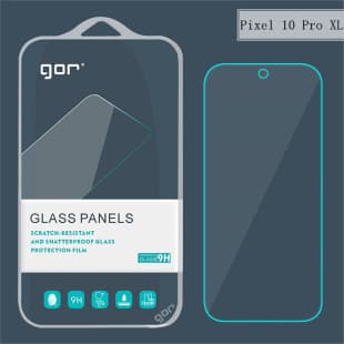 GOR Tempered Glass Screen Protector for Google Pixel 10 Pro, Google 9 Pro XL Phone Screen Protection Film