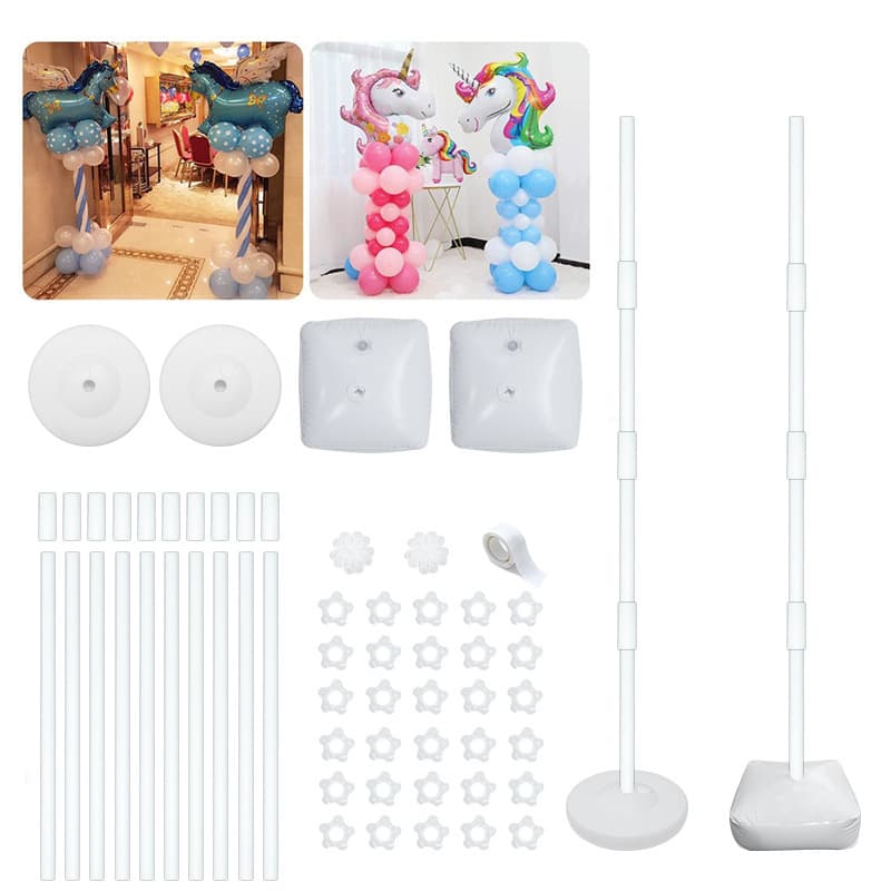 Balloon road lead water injection seat column pole wholesale portable detachable knot wedding opening Amazon suit