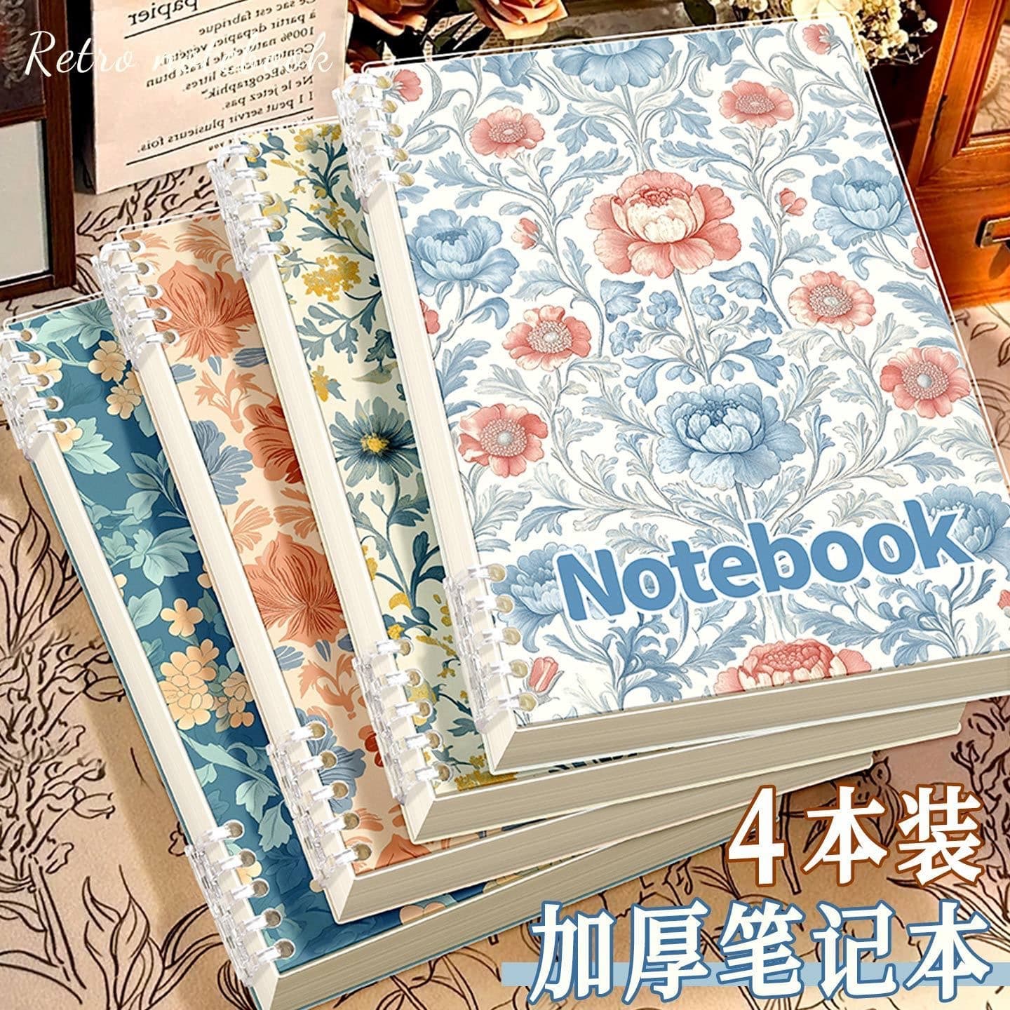 Smooth Transparent Binder Notebook for High School Students, B5 Removable A5 Notebook, Grid Paper, High Appearance