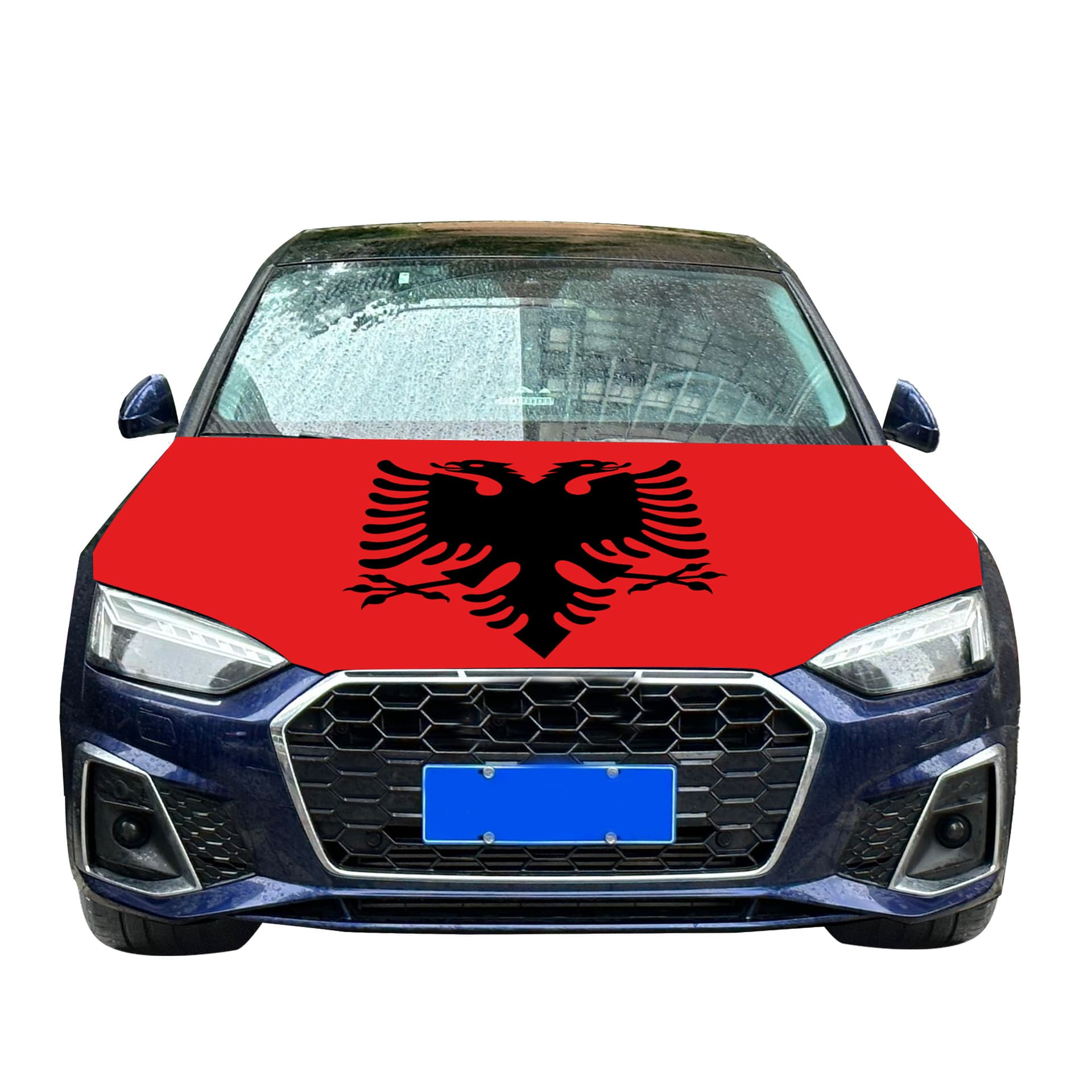 120*150cm four-sided elastic various national flags Albania Albania car cover cover direct sales
