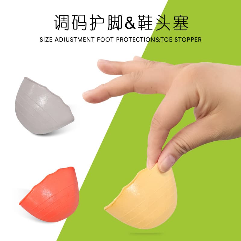 Factory Wholesale PU Toe Caps for Men and Women, Thickened Soft Anti-Blister Toe Filler Insoles for High Heels, Adjustable Toe Pads