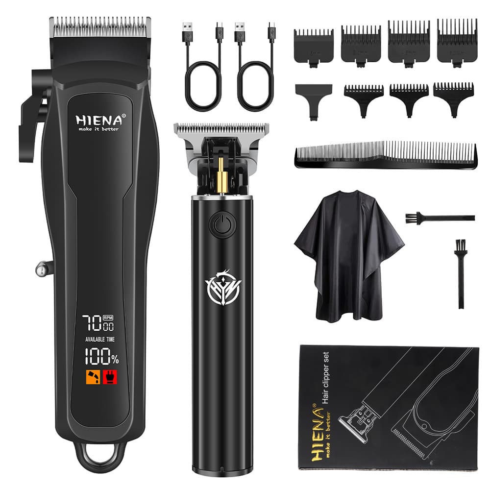 Cross-Border 2-Piece Hair Clipper Electric Clipper Household Shaver Adult Electric Clipper Men's Hair Cutting Tool