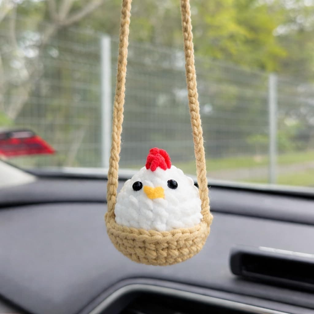 Cross-Border New Product Crochet Chick in Egg Easter Crochet Hatching Egg Plush Chick Doll