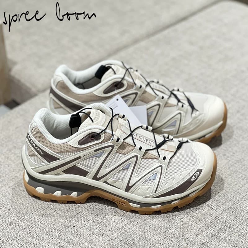 Salomon XT-QUEST Casual Sneakers Outdoor Trendy Shoes Unisex Versatile Mocha Brown 475413