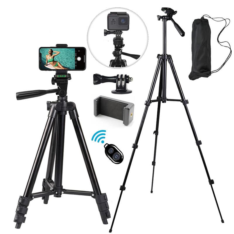 In Stock 3120 Camera Photo Stand Live Streaming Phone Tripod Floor Stand Universal Tripod for Phone and Camera