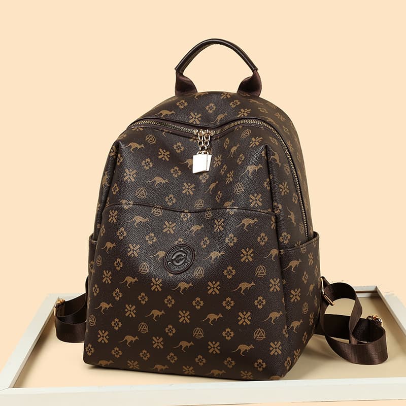 Backpack women 2026 new fashion large capacity commuter travel bag women's versatile woven soft leather multi-purpose backpack
