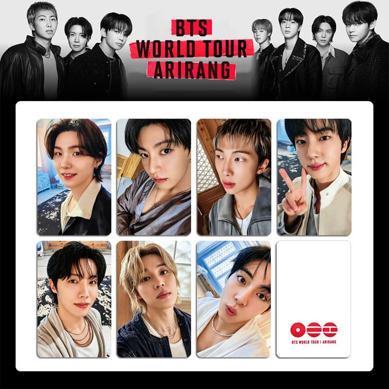 BTS ARIRANG US Tour Card Weekly Card Special Card Lucky Card Peripheral jk v