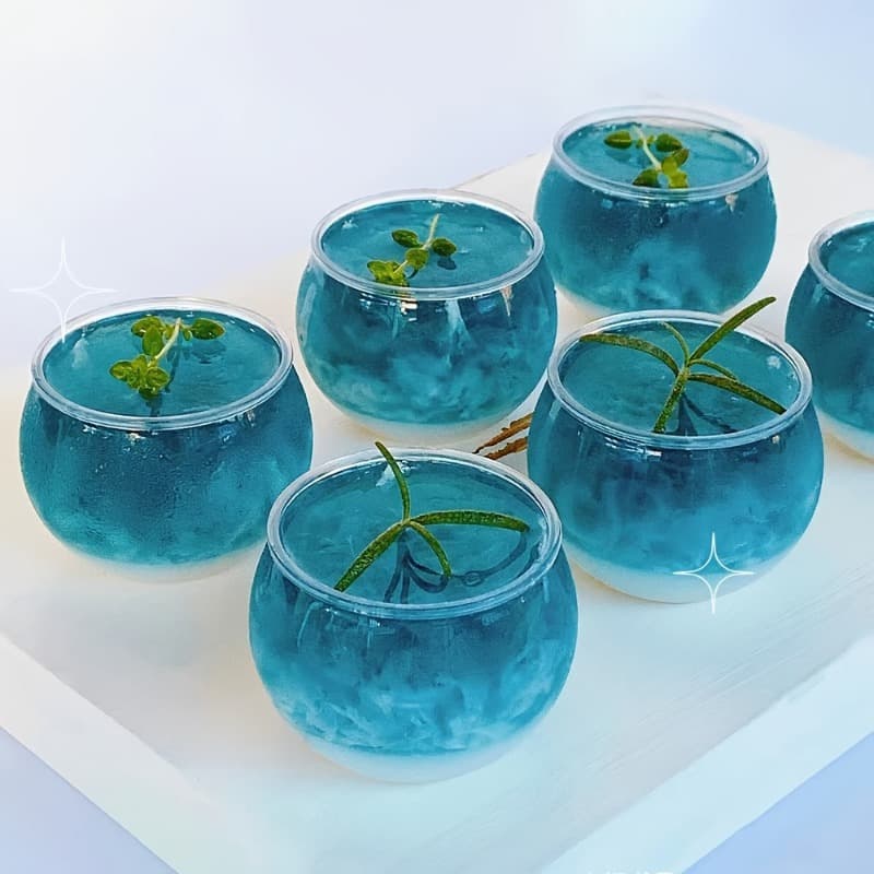 Jelly Mousse Cup Dessert Cup Disposable Plastic Transparent Cup Square Round Mini with Lid Creative Pudding Cup
