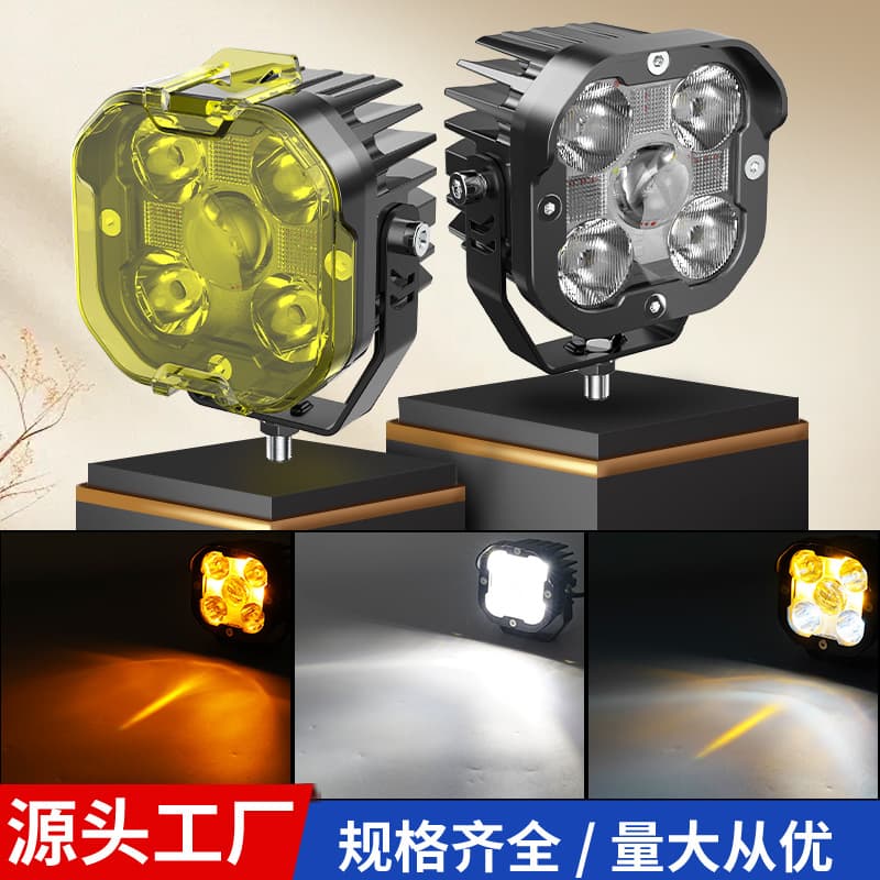 Cross-border New 50W High Brightness Wrangler Tank 300 SUV Truck Off-road Motorcycle LED Spot Light Headlight