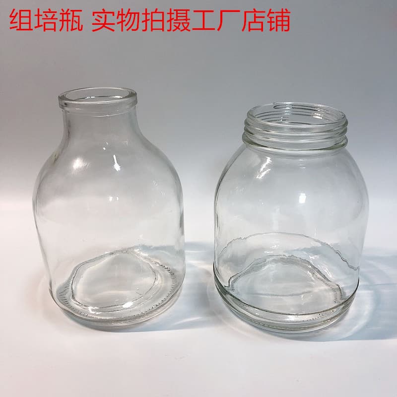 Glass bottle tissue culture bottle, seedling bottle, bacteria bottle, Cordyceps tissue culture glass bottle, various specifications, large quantity, preferential treatment