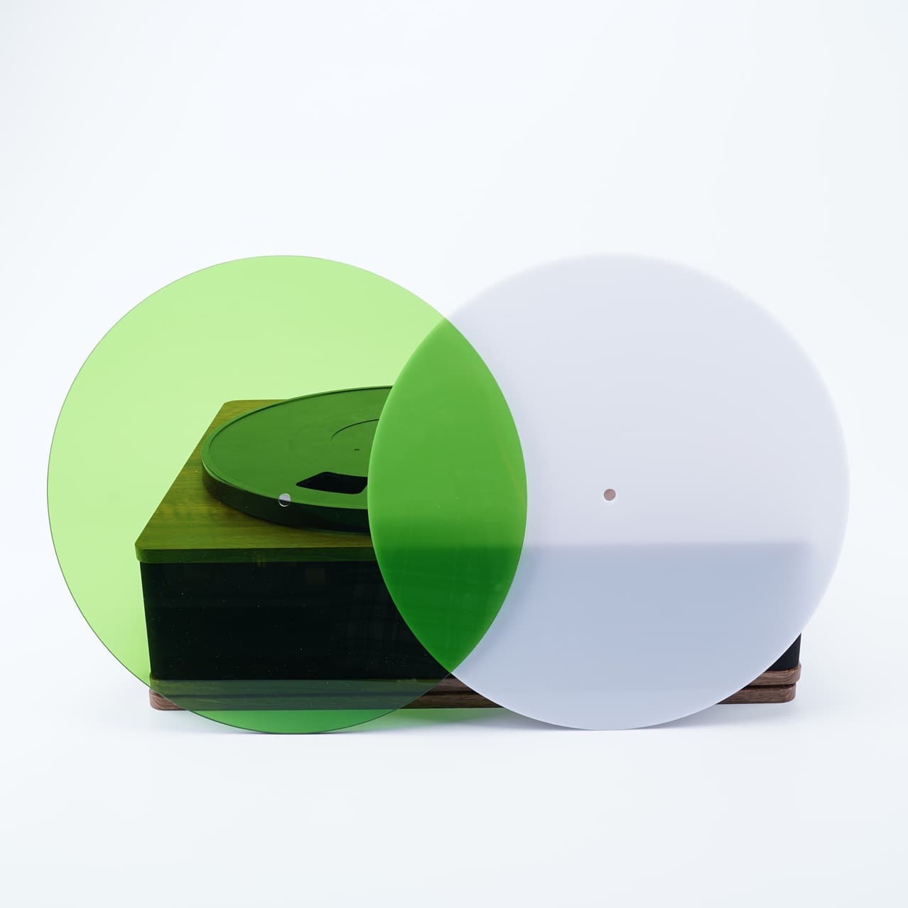 Colored acrylic record slipmat for cassette and vinyl records, 12-inch 3mm for phonographs