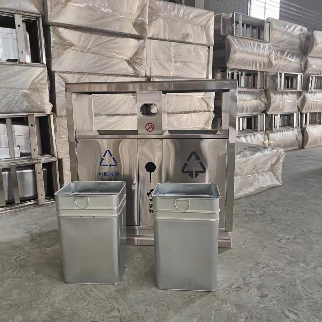 Steel Sheet Outdoor Garbage Bin Inner Bucket, Peel Bin Accessories, Machine-Pressed Sorting Trash Can Inner Liner Manufacturer