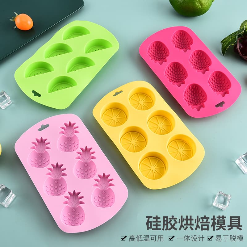 Summer Silicone Fruit Ice Cube Tray Mold - Watermelon Strawberry Ice Making Mold DIY Handmade Chocolate Silicone Mold