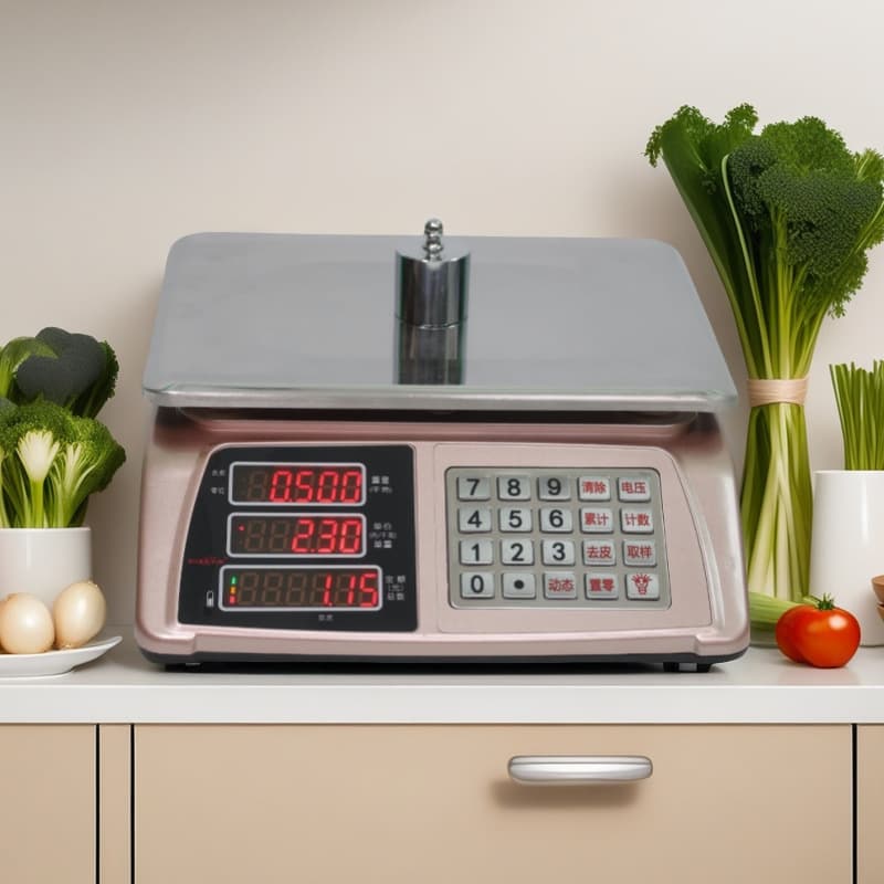 Free Shipping Small 30kg Electronic Scale for Commercial Wholesale, Weighing for Business, Street Stall, Fruit and Kitchen Use in English