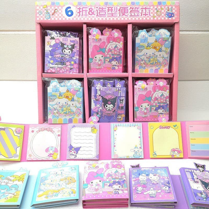Sanrio Kapi Barabu 66 folding note mini book clip doll machine stationery small gift prize paper