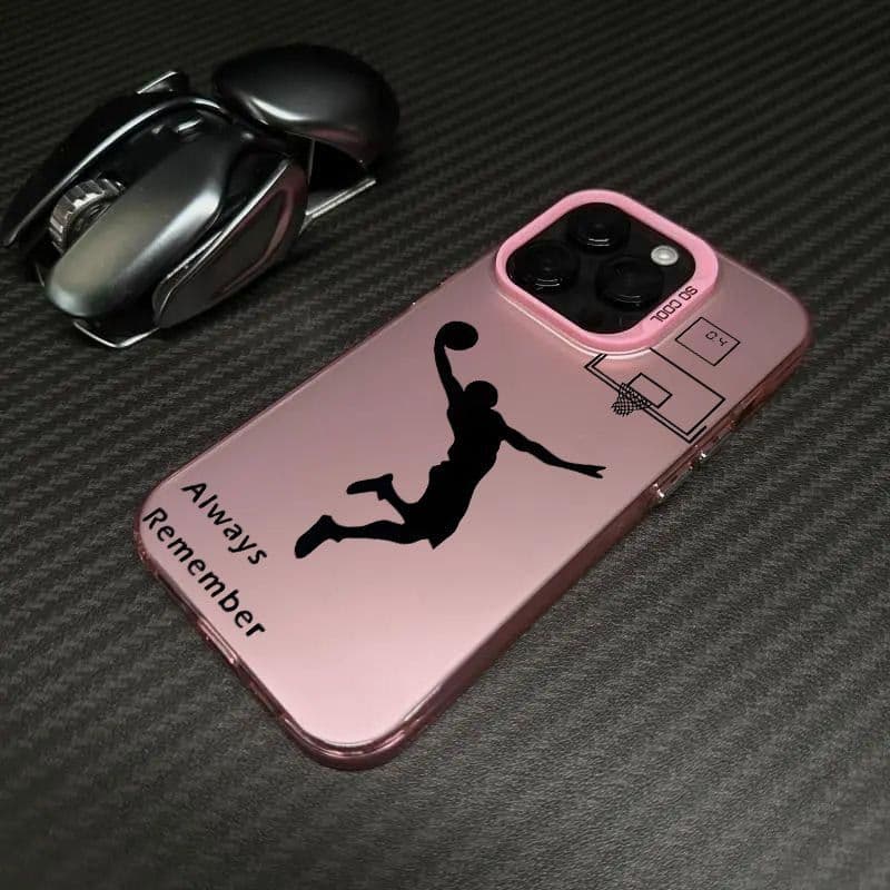 Cross-Border Basketball iPhone 14 Pro Case, iPhone 15 Laser Case, iPhone 14, Apple 12, Anti-Drop for 11 Xs Max, Hard 78