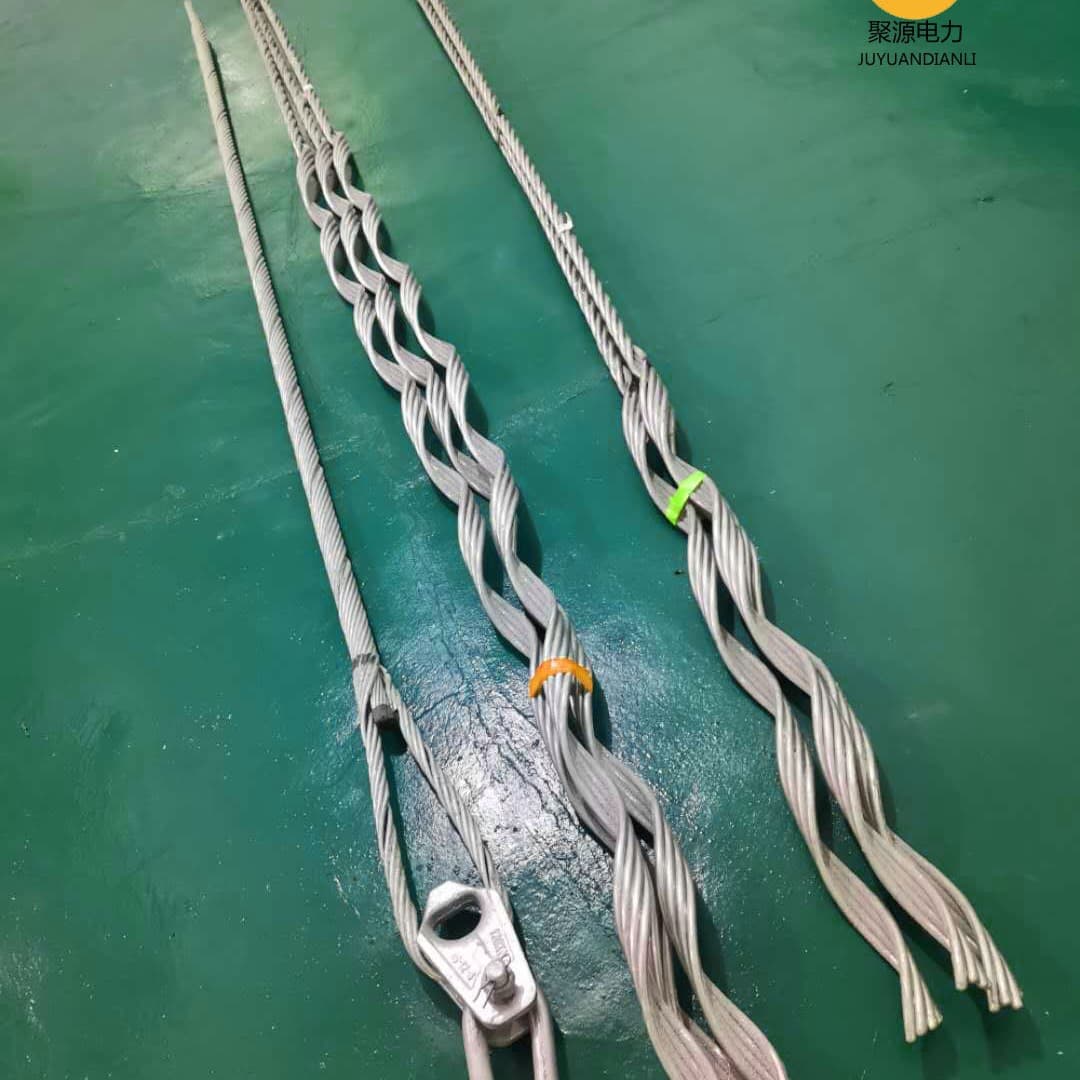 Emergency tension clamps for power transmission lines, reinforced tension clamps for optical cables and conductors, and safety backup clamps.